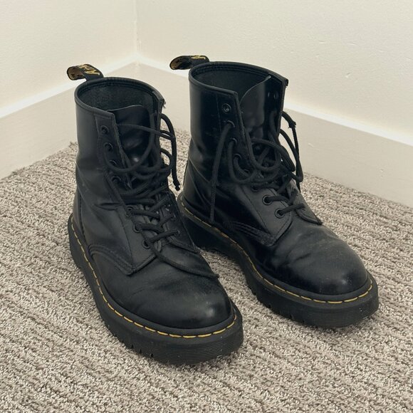 Womens 1460 Bex Black Doc Martens Size 7 - Picture 1 of 7